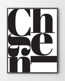 Plakater med Chanel er lavet i Limited Edition a 100 stk. -  På dette foto er plakaten endnu ikke blevet præget.