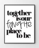 Plakater med Favorit place er lavet i Limited Edition a 100 stk. -  På dette foto er plakaten endnu ikke blevet præget.