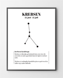 Plakater med Krebsen er lavet i Limited Edition a 100 stk. -  På dette foto er plakaten endnu ikke blevet præget.