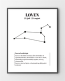 Plakater med Løven er lavet i Limited Edition a 100 stk. -  På dette foto er plakaten endnu ikke blevet præget.