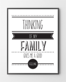 Plakater med My family er lavet i Limited Edition a 100 stk. -  På dette foto er plakaten endnu ikke blevet præget.