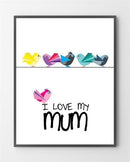 Plakater med Mum er lavet i Limited Edition a 100 stk. -  På dette foto er plakaten ikke blevet præget.