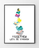 Plakater med Together er lavet i Limited Edition a 100 stk. -  På dette foto er plakaten endnu ikke blevet præget.